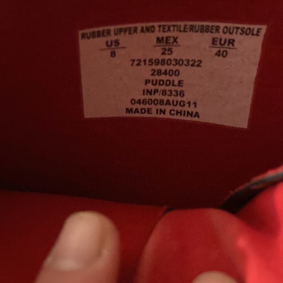 Womens rubber boots size 8 - Picture 5 of 5